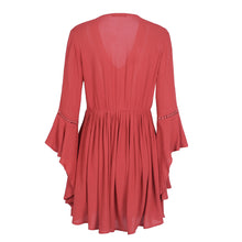 Load image into Gallery viewer, Dark Orange Boho Dress