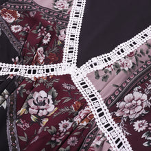 Load image into Gallery viewer, Violet Floral Boho Dress