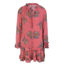 Load image into Gallery viewer, Orange Printed Boho Dress
