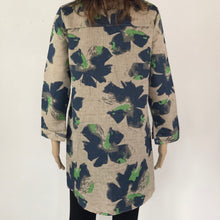 Load image into Gallery viewer, Vintage Linen Blend Tunic - Taupe &amp; Blue