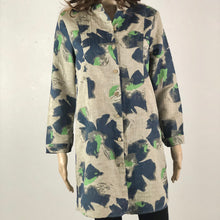 Load image into Gallery viewer, Vintage Linen Blend Tunic - Taupe &amp; Blue