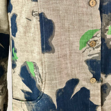 Load image into Gallery viewer, Vintage Linen Blend Tunic - Taupe &amp; Blue
