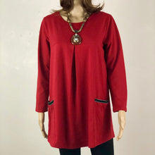Load image into Gallery viewer, Long Sleeve Tunic with Tiny Pocket Detailing
