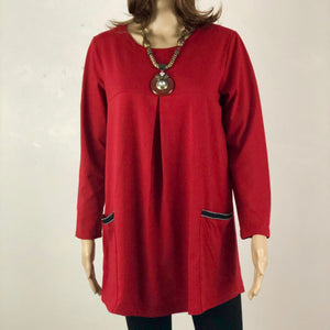 Long Sleeve Tunic with Tiny Pocket Detailing