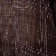 Load image into Gallery viewer, Uneven Hem Check Print Linen Blend Shirt