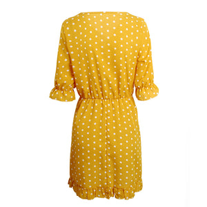 Yellow Polka Dot Dress