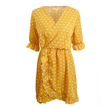 Load image into Gallery viewer, Yellow Polka Dot Dress