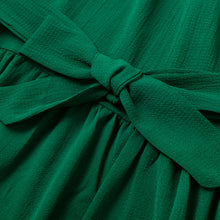 Load image into Gallery viewer, Dark Green Off Shoulder Boho Dress