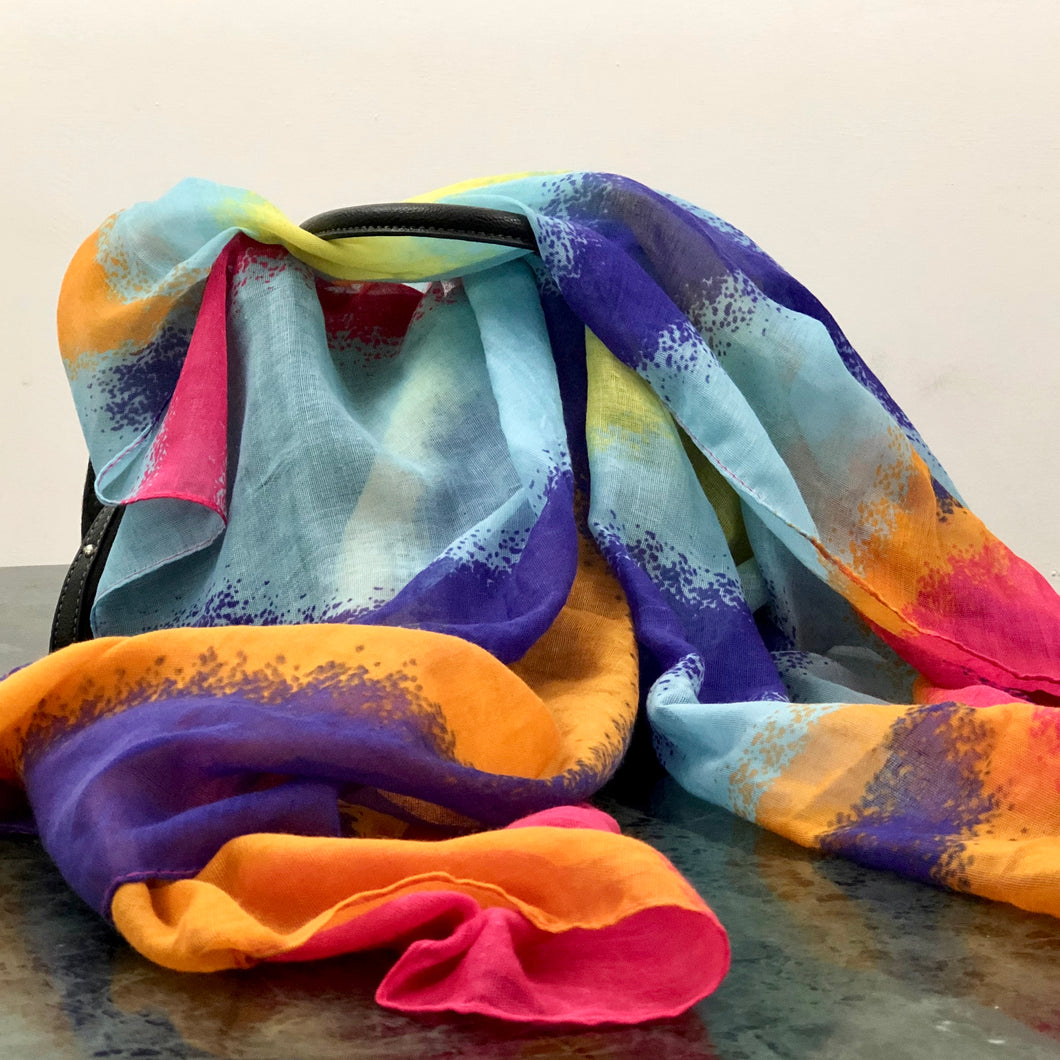Colour Splash Cotton Scarf
