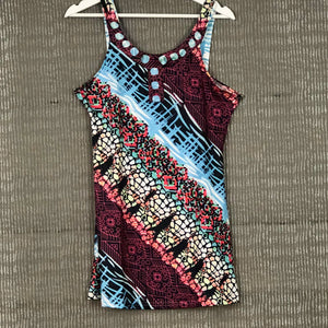 Abstract Print Vest