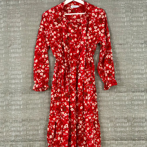 Red Floral Dress