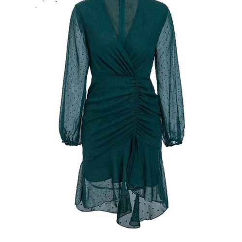 Dark Green Fitted Dress