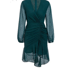 Dark Green Fitted Dress