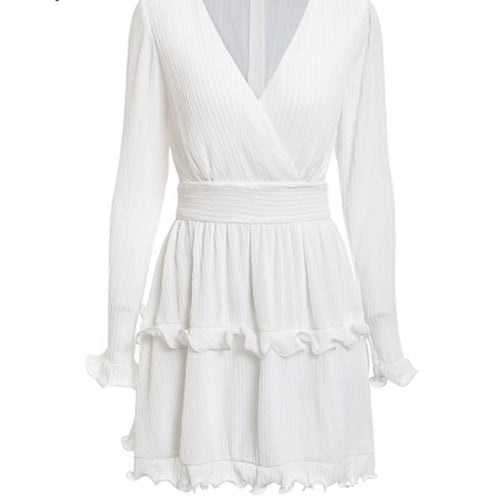 White Layered Dress