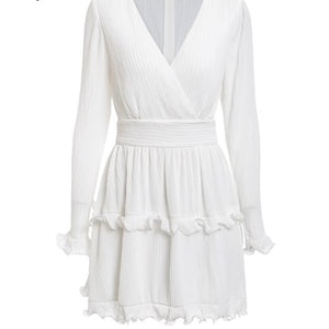 White Layered Dress