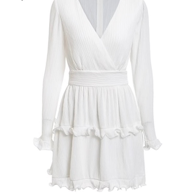 White Layered Dress