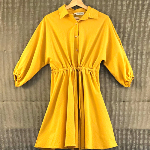 Mustard Yellow Shirt Dress
