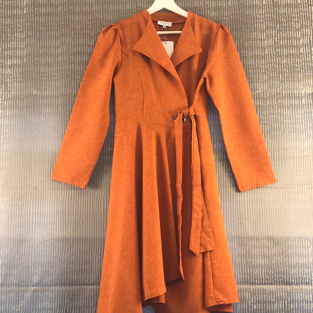 Wrap Dress - Orange