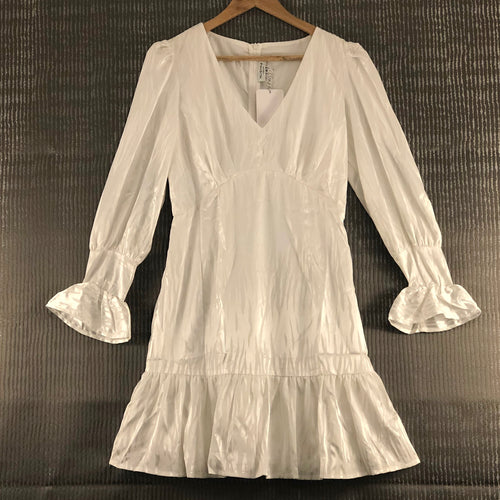 White Satin Dress