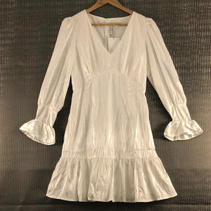 White Satin Dress