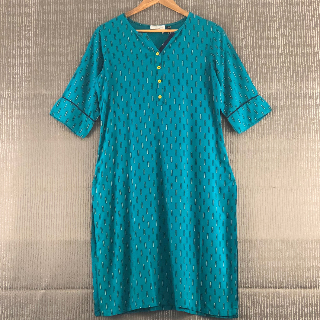 Turquoise Blue Kurti
