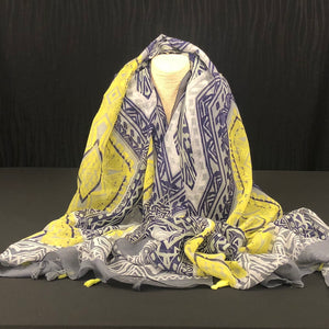 Lime & Grey Scarf