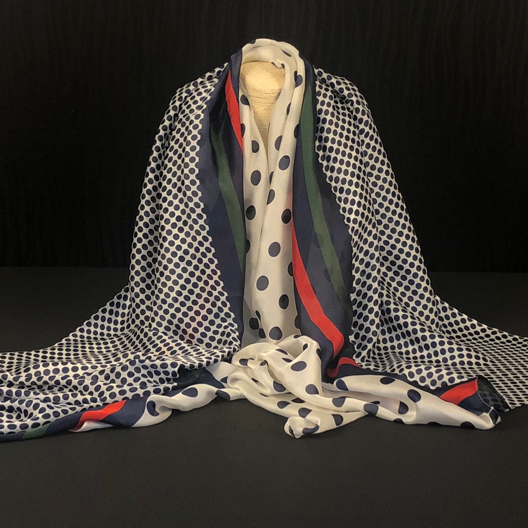 Geometric Silk Scarf