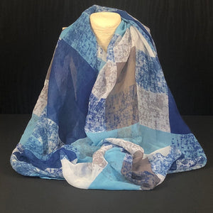 Blue Snood Scarf