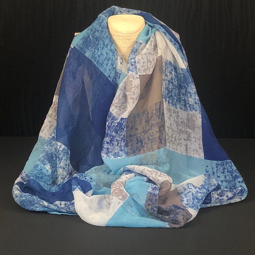Blue Snood Scarf