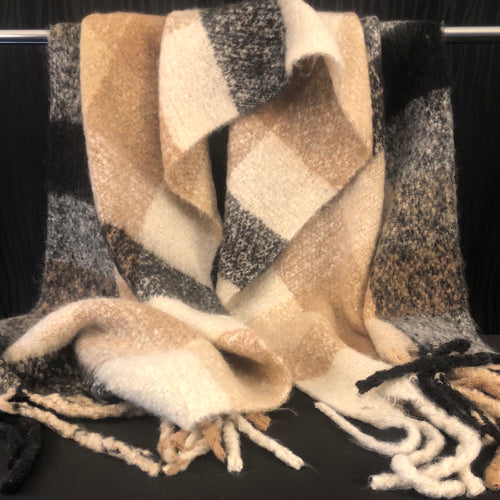 Thick Winter Scarf - Camel