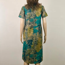 Load image into Gallery viewer, Linen Blend Dress with Tree Collage - Cool
