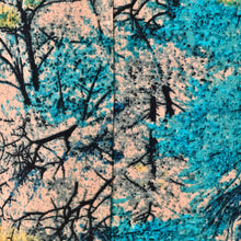 Load image into Gallery viewer, Linen Blend Dress with Tree Collage - Cool